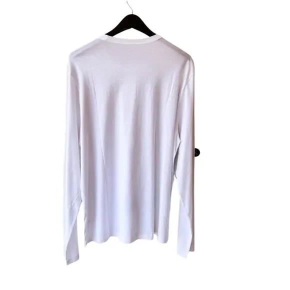 Mott & Bow Men’s ’Driggs’ Long-Sleeve Crewneck T-Shirt. Classic White. XL. New - Picture 6 of 10